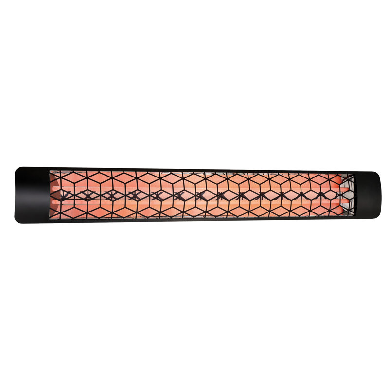     Eurofase Dual Element 61 Inch 6000 Watt Electric 240V Patio Heater, Black