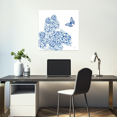 Contemporary Art Contemporary Butterfly Flower Art