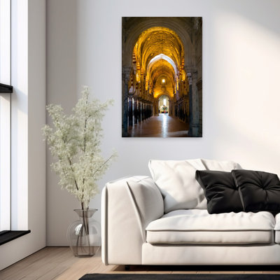 Intérieur de la mosquée. La Mezquita, Cordoue, province de Cordoue, Andalousie, Espagne méridionale, architecture contemporaine, art mural