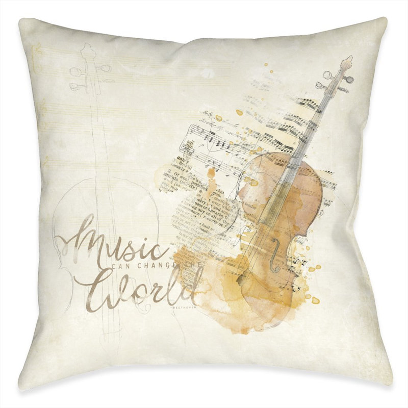  Housse de coussin Music Insert The World, Oui