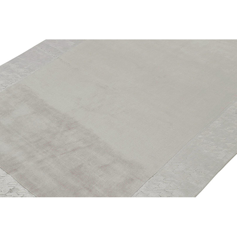 One-of-a-Kind 7'10" X 11'2" No Silk Area Rug in Gray
