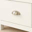 TV Stand with Storage Drawers Wooden Top Media Console White Living Room TV Cabinet
