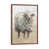 Toile avec cadre en bois brun classique est en rupture de stock