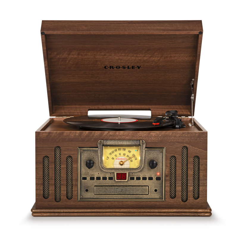 Musicien, tourne-disque décoratif, Noyer