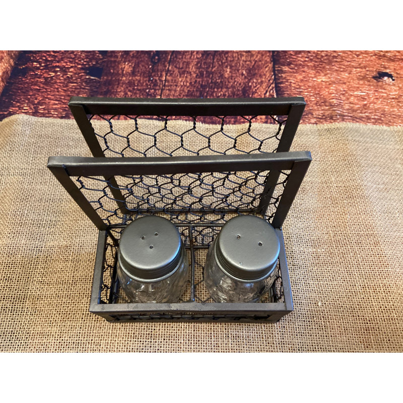 Chicken Wire Salt & Pepper/Napkin Holder