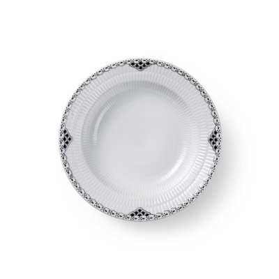 Black Lace Deep Plate 8.27"