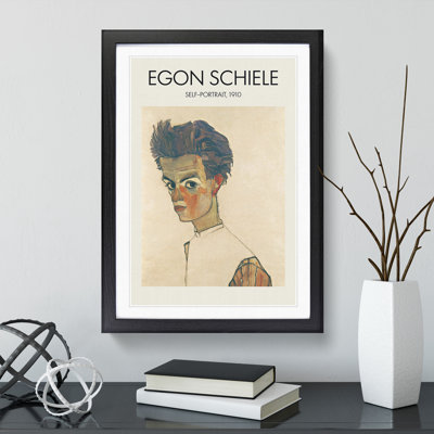 Self Portrait Vol.6 by Egon Schiele - Picture Frame Painting