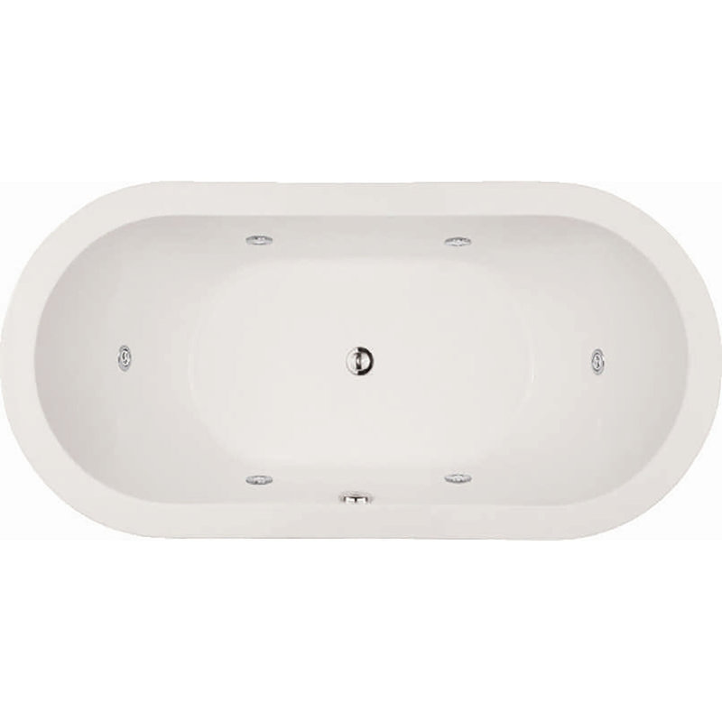 Elle 72'' L Bathtub, White, White