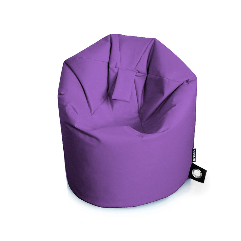 Polyester Outdoor Friendly Refillable Classic Bean Bag, Purple