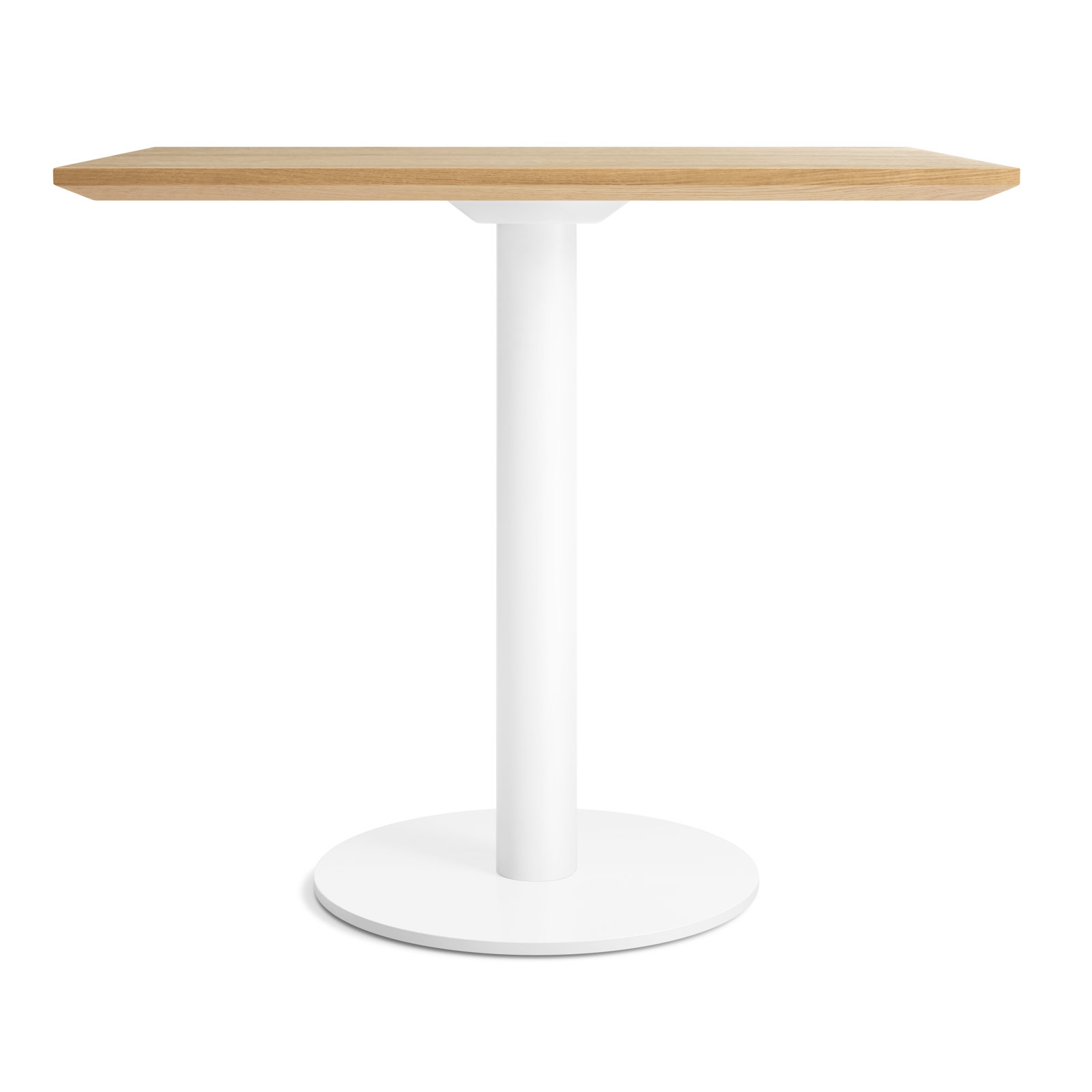 Easy 32'' Dining Table, White Oak, Matte White