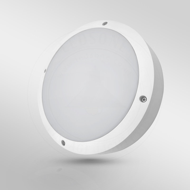 Bloniarz White 22cm H Integrated LED Outdoor Flush Mount