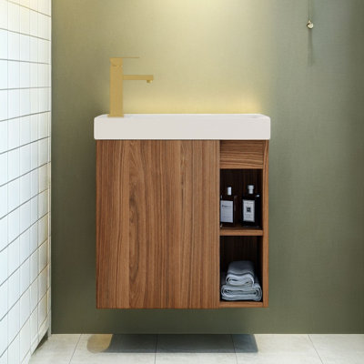 Ilsemarie 19.70'' Single Bathroom Vanity with Resin Top