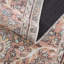 Tapis oriental rectangulaire en polyester tissé à la machine en brun-859797144