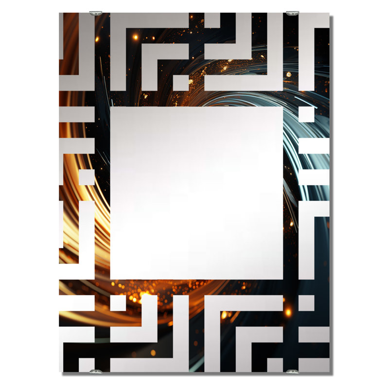 Mickles - Miroirs muraux à spirales abstraites, 40 po x 30 po