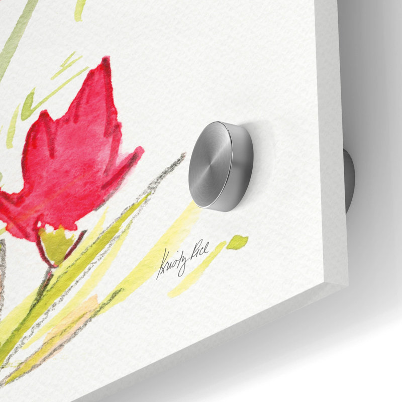 'Desert Blooming' by Kristy Rice Acrylic Glass Wall Art, 24" H x 24" W x 0.2" D
