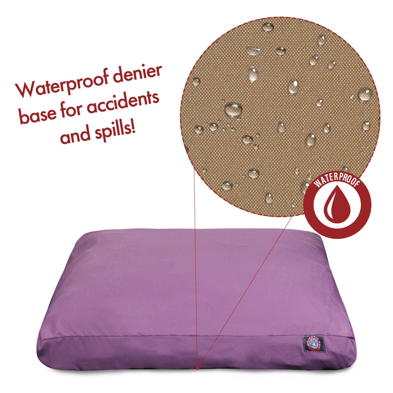 Villa Pet Pillow, Small (20" W x 27" D x 4" H);, Navy