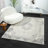 Machine Washable Traditional Oriental Gray/Ivory Waterproof Rug-2117615417
