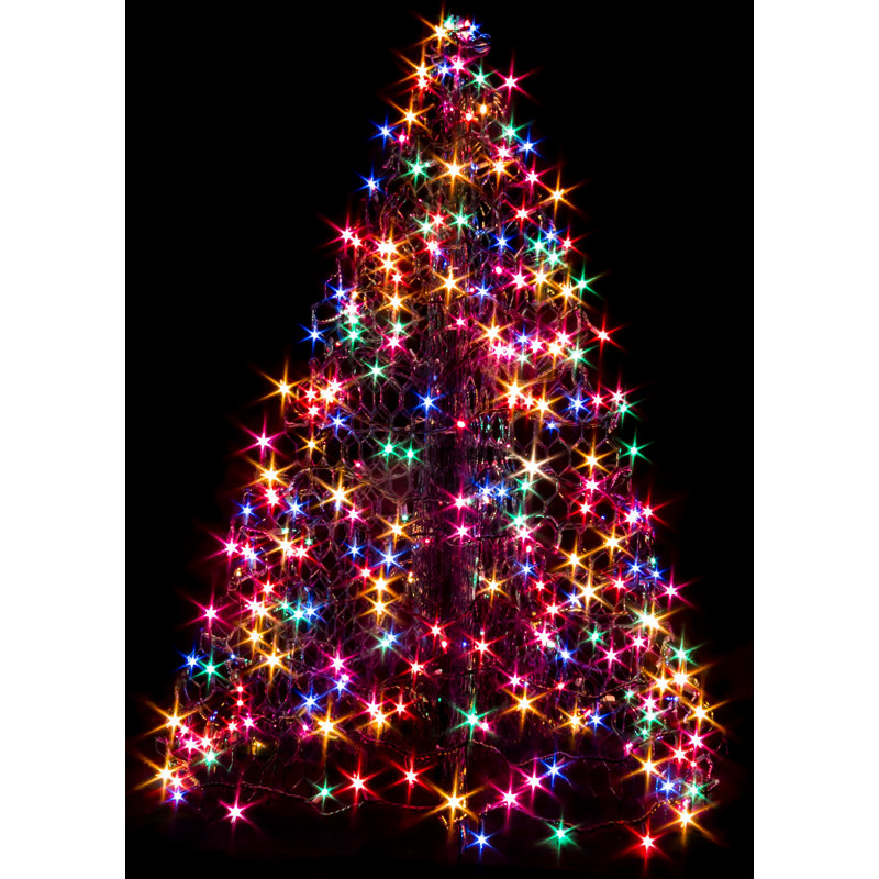 Crab Pot Christmas Tree® with 240 Lighted Trees & Branches, Multi
