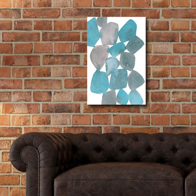 «Boho Beautiful 2 Blue» par Moira Hershey, art mural en verre acrylique