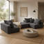 Canapé surdimensionné en os éponge Boneless, ensemble de canapé modulaire rembourré moderne, ensemble de canapé modulaire modulaire avec 6 coussins, canapé-lit combiné gratuit pour le salon, la chambre à coucher-1582322010