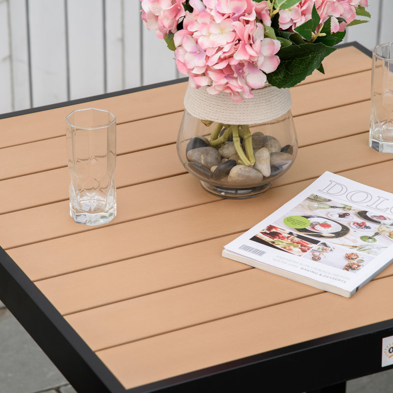 Square Outdoor Dining Table , 78cm cm W 78cm cm D, Nature
