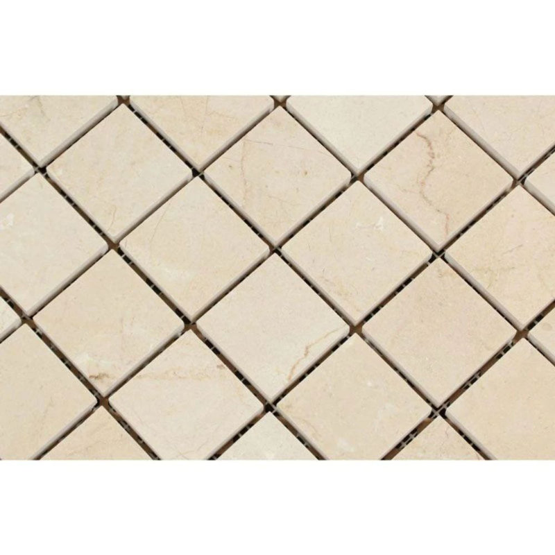 2" x 2" Marble Grid Mosaic Wall & Floor Tile