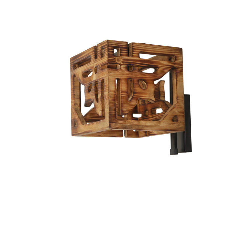 Applique articulée noire à 1 lumière Jalyn, Brun