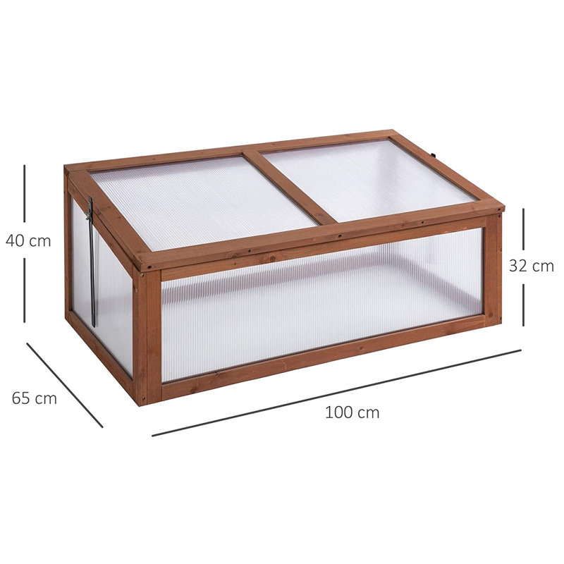 Bluemilk 3 Ft W x 2 Ft D Cold Frame