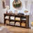 Farmhouse Wood Long Storage Organizer Bookcase-33435129-33435135