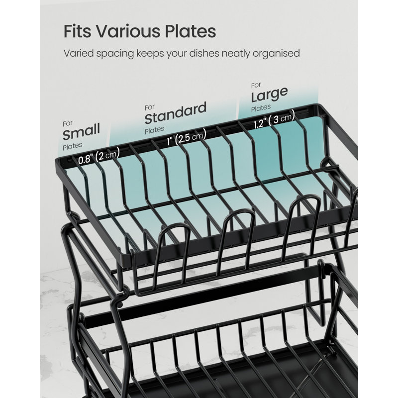 Dish, Glass & Flatware Rack, Ink Black