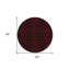 Tapis rond noir 8 po