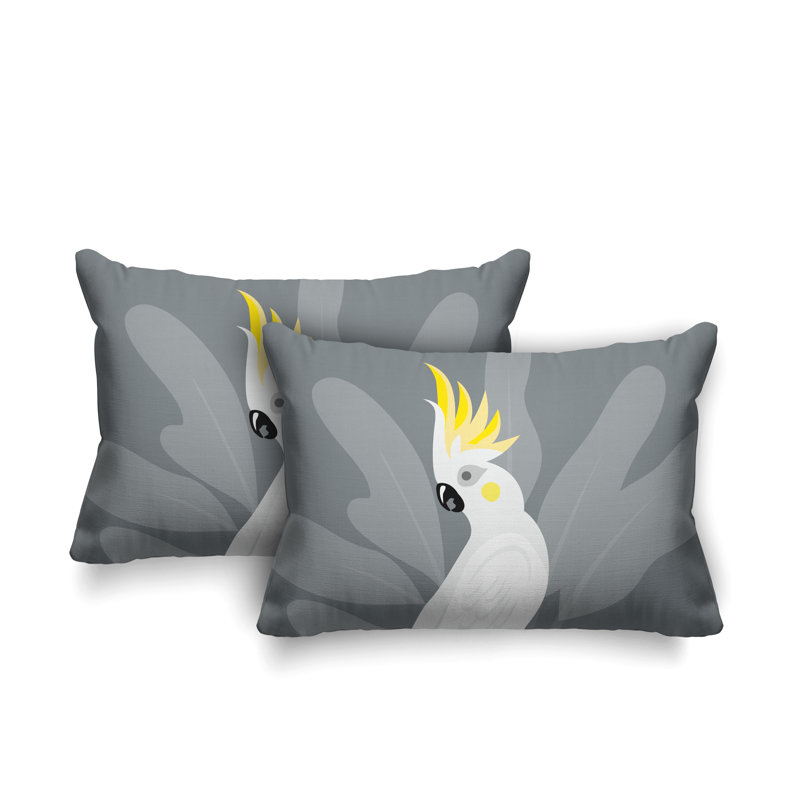 Coussin Bird, Gris