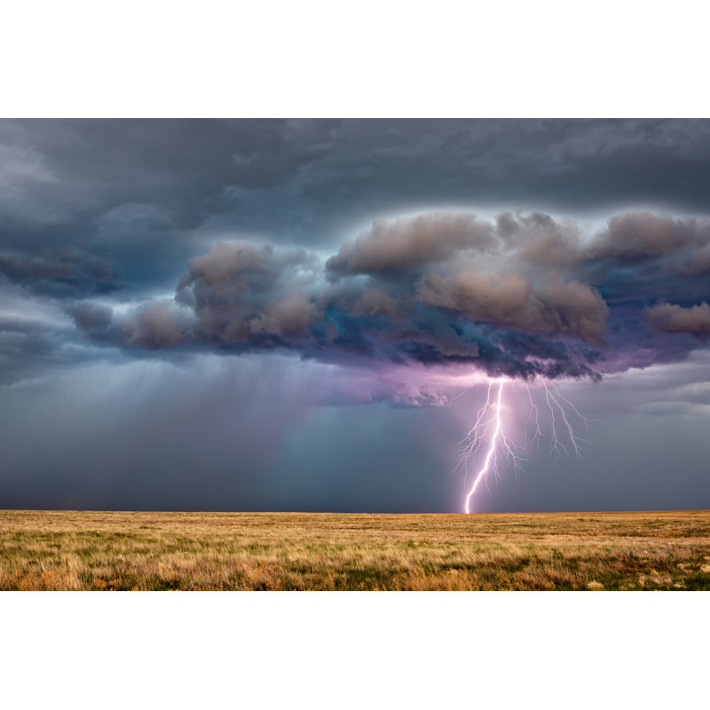 Thunderstorm Lightning - Photographie sur toile tendue, H 8 po x l 12 po