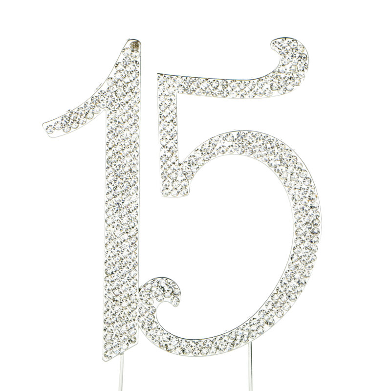 Surmatelas à gâteau rhinestone 15 po