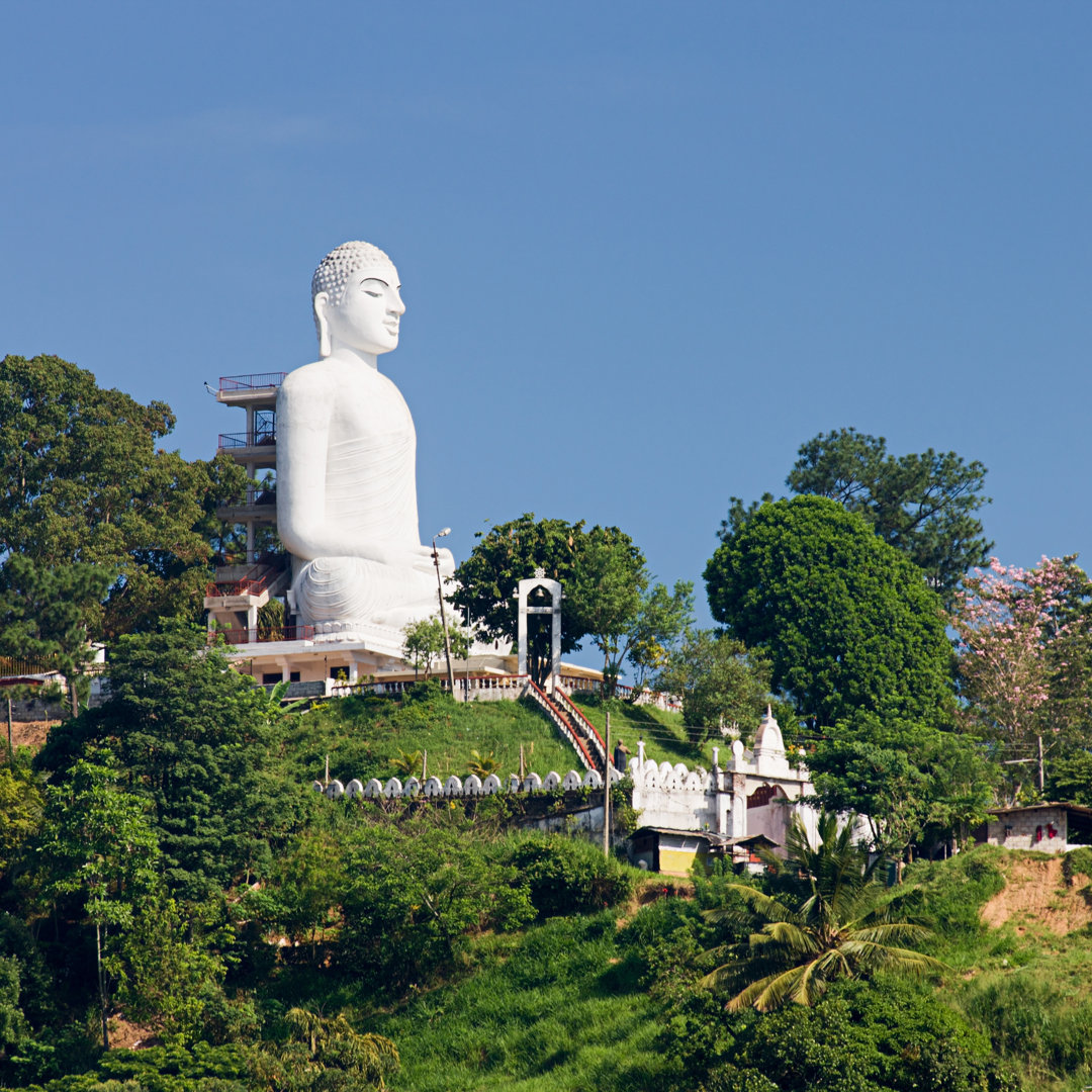 Buddha Statue, Sri Lanka, Kandy by Hadynyah - Wrapped Canvas Print