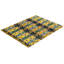 Tapis unique noir / jaune / bleu noué à la main 7 pi 10 po x 9 pi 10 po Tyshara
