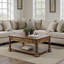 Table basse Barclay 48 po, aucun assemblage requis, finition rustique en acacia