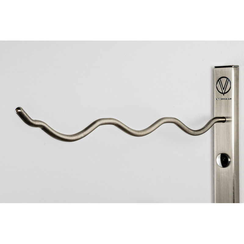 Ensemble de porte-bouteilles mural en métal de 63 bouteilles Indurial en bronze industriel (luxe) - hauteur de 84 po |