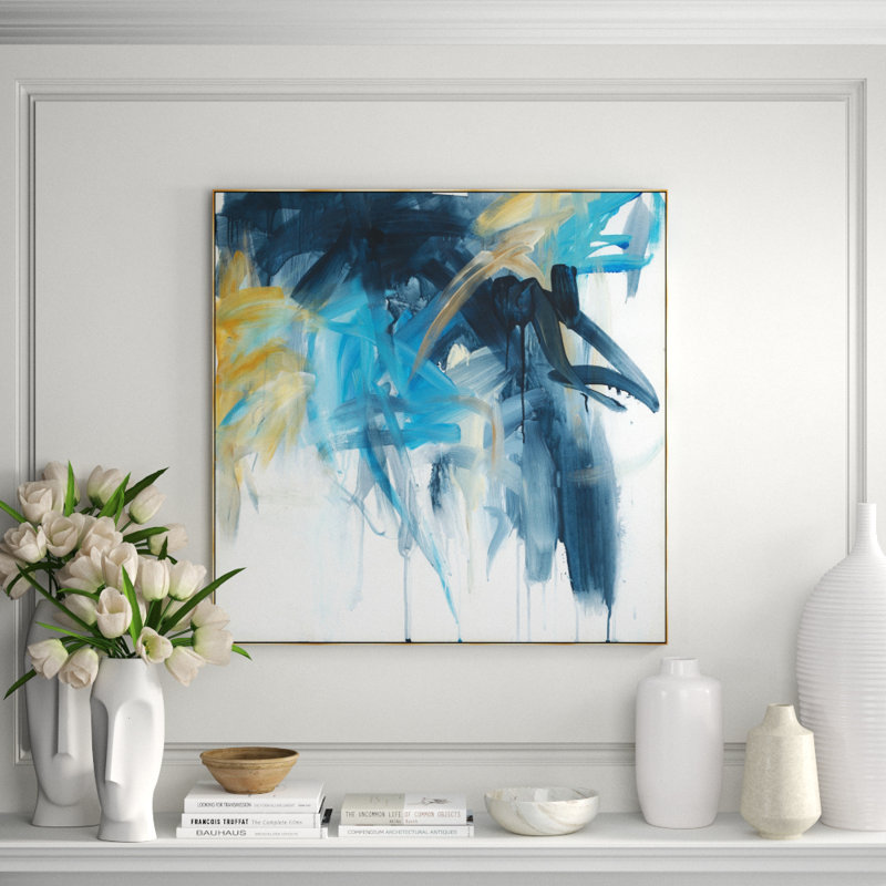Chaos Print by Ann Duffy, Image Gel Brush, 31.5" H x 31.5" W