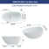 59.06" L X 29.92" W X 22.05" H Matte White Freestanding Solid Surface  Bathtub SWBT48-5930
