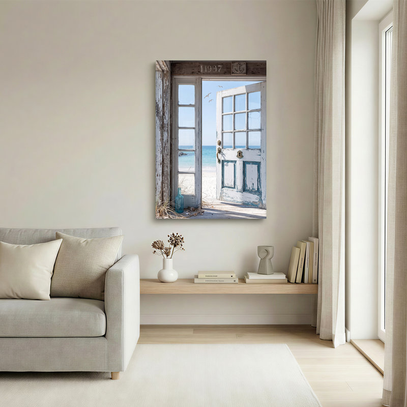 Art mural en toile blanche, H 40 po x l 28 po