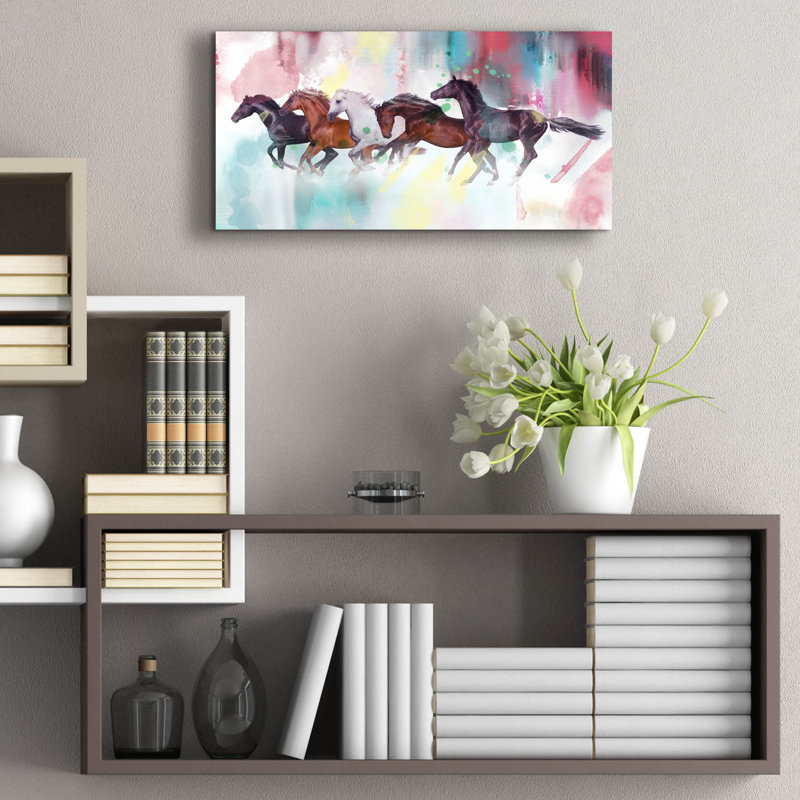 «Horses Wild» par Mark Ashkenazi, H 12 po x l 24 po