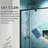 38 - 42 in. W x 71 in. H Pivot Semi-Frameless Sliding Shower Door in with SGCC Tempered Glass-105863795-115380562