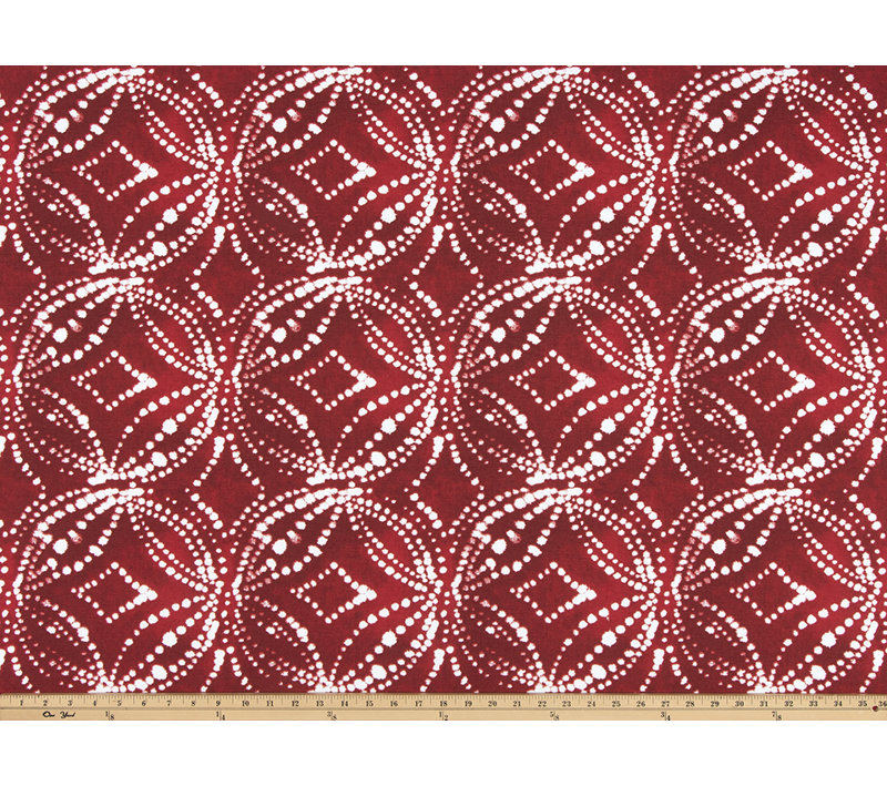 Housse de coussin en coton rouge Gerardo, 17,5 po x 17,5 po
