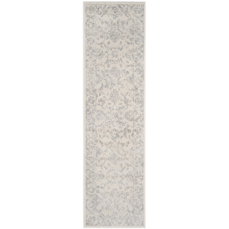 Overholt Performance Floral Rug, Runner 2'3" x 6'