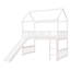 Lit mezzanine simple avec glissade, lit maison avec glissade-154911229
