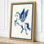 Winged Horse Rising Minimalist - Wrapped Canvas-401284646-401284652