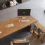 Bureau de direction en L en noyer massif en bois massif-778006493-778006480