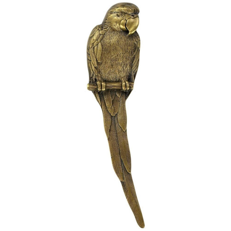 Tropical Novelty Pull, Antique Brass, Left