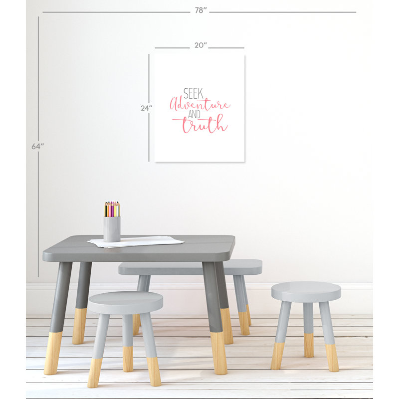Roulé «Have Courage 3», impression sur papier, H 24 po x l 20 po x P 1 po